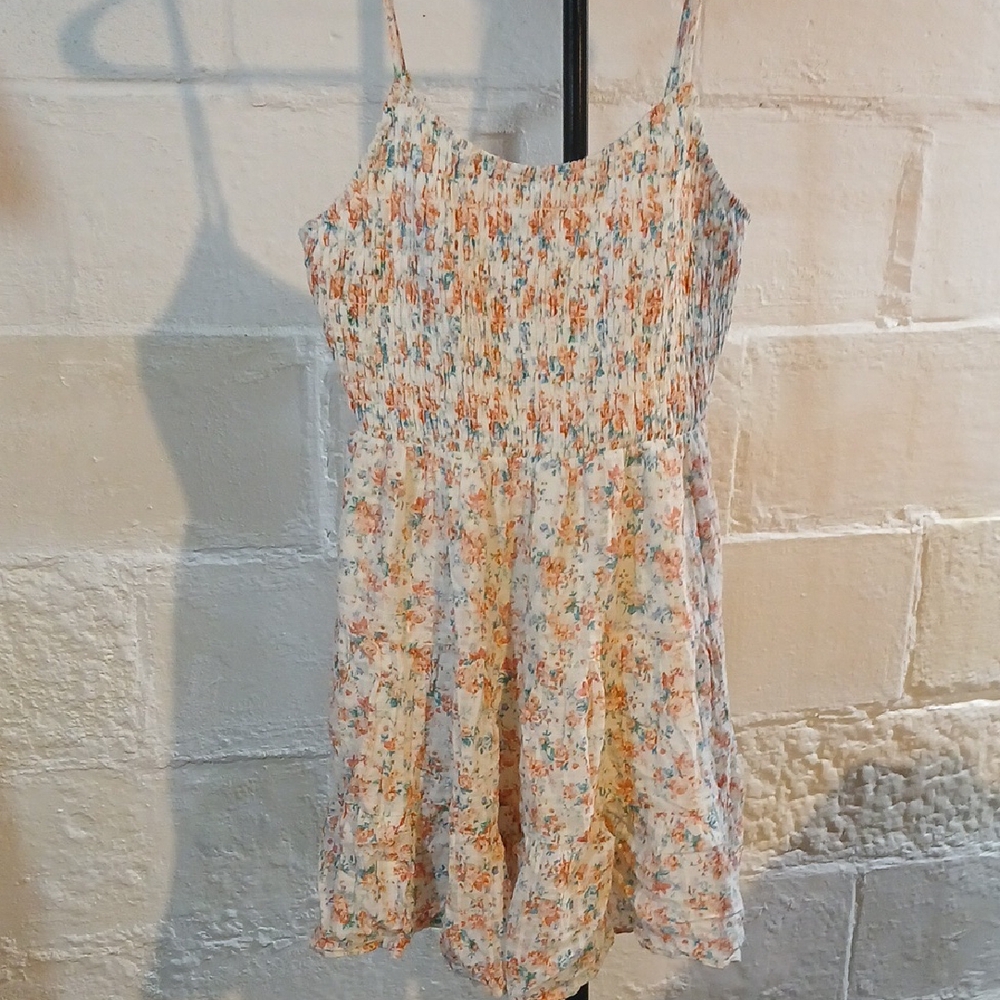 American Eagle Outfitters Floral Smocked Top